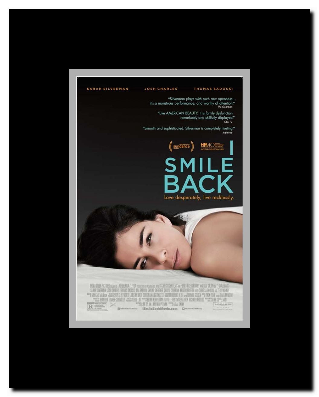 I Smile Back Framed Movie Poster