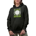thumbnail image 1 of I Smile at Obstacles Quote with a Ball & Clubs, Golf Player, Golfing or Golfer Themed Merch Gift, Black Hooded Sweatshirt or Hoodie, Small, 1 of 5