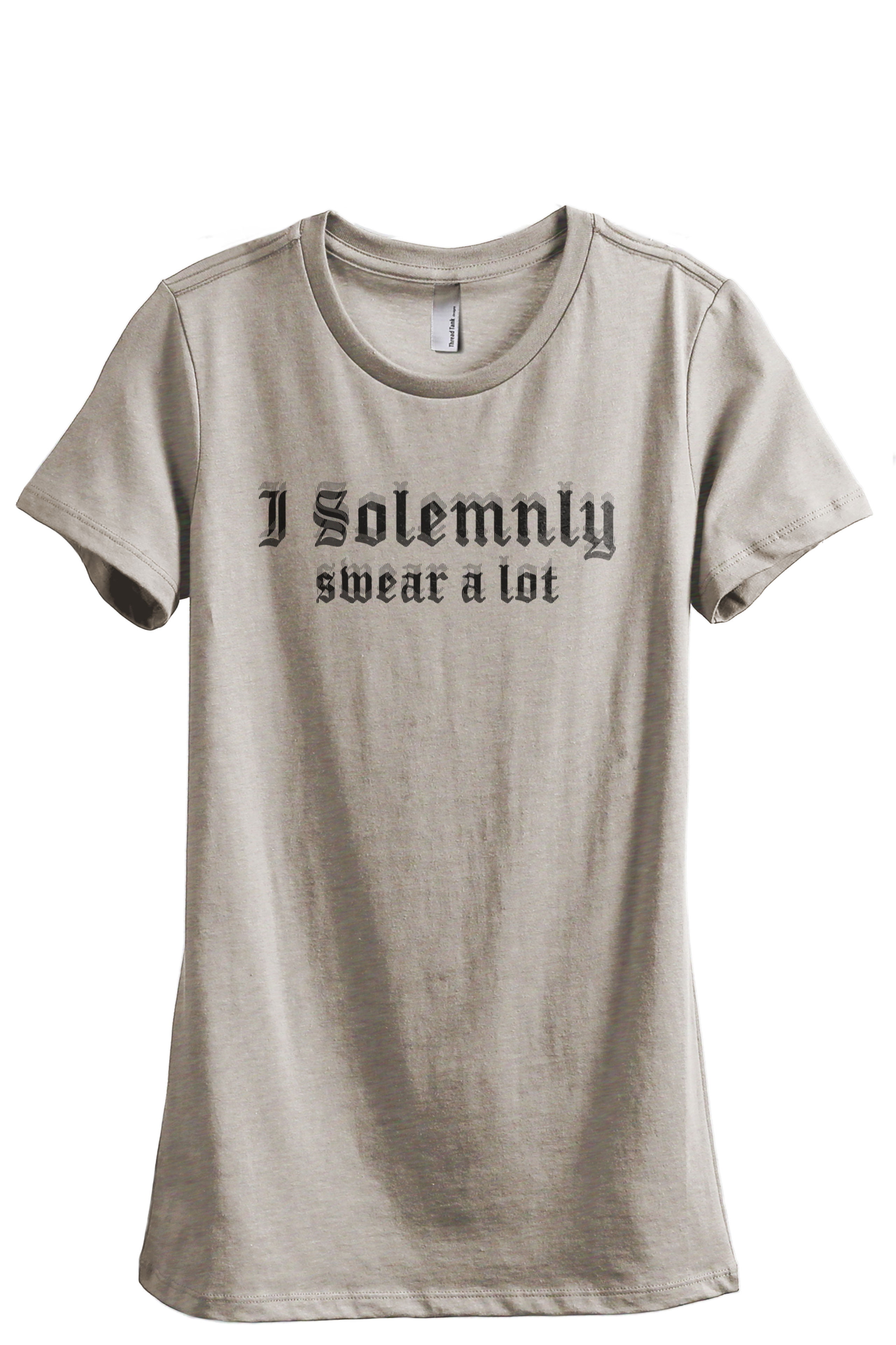 I Solemnly Swear A Lot Women's Fashion Relaxed T-Shirt Tee Heather
