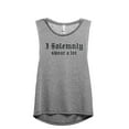 thumbnail image 1 of I Solemnly Swear A Lot Women's Fashion Sleeveless Muscle Workout Yoga Tank Top Heather Grey Grey Medium, 1 of 3