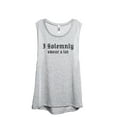 thumbnail image 1 of I Solemnly Swear A Lot Women's Fashion Sleeveless Muscle Workout Yoga Tank Top Sport Grey Small, 1 of 3