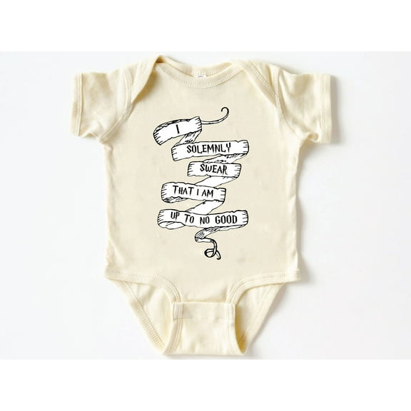 I Solemnly Swear That I am Up To No Good Baby Bodysuit ,Funny New Born New Parent Baby Onesie®, New Mom Gift, Baby Shower Gift , Short Sleeve Tee Bella