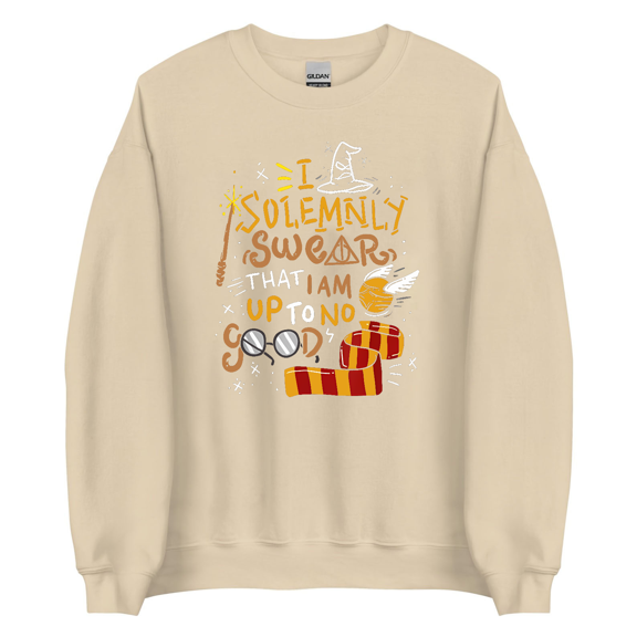 I Solemnly Swear That I Am Up To No Good Quote Shirt Gift Black Size Up To 4XL