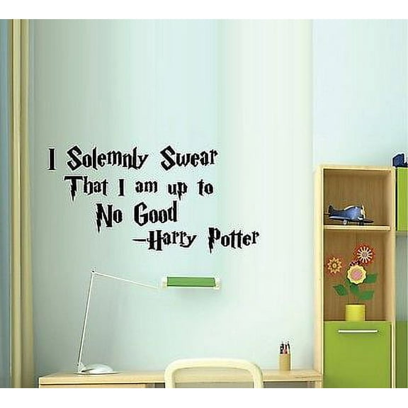 I Solemnly Swear that I am up to No Good ~ Harry Potter ~ Wall or Window Decal 13" x 25"