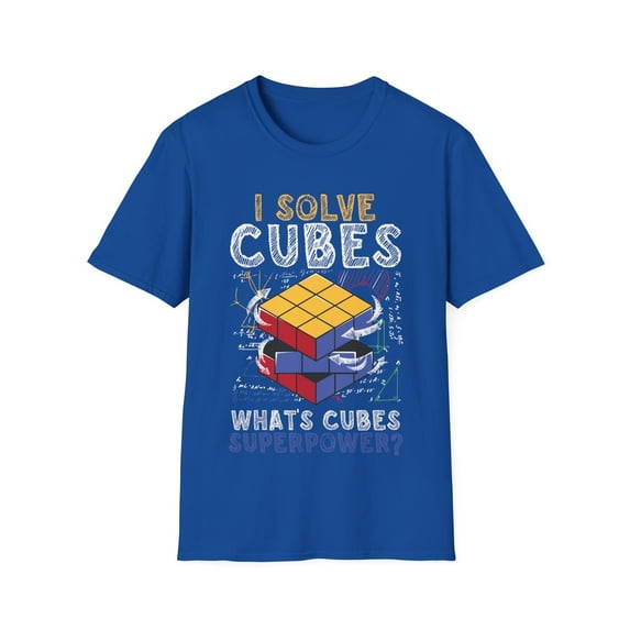 I Solve Cubes Superpower Funny Speed Cubing Graphic Novelty TShirt