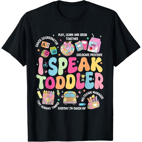 I Speak Back to School Teacher Adult T-shirt