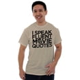 thumbnail image 1 of I Speak Fluent Movie Quotes Novelty Plus Size Crewneck Graphic Tee Shirt Brisco Brands 3X, 1 of 4