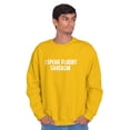 thumbnail image 1 of I Speak Fluent Sarcasm Humor Sweatshirt for Men or Women Brisco Brands L, 1 of 5