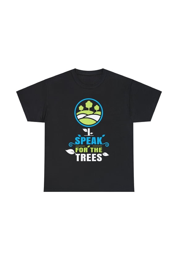 I Speak For The Trees Shirt Gift Environmental Earth Day Big and Tall Shirts for Men Plus Size
