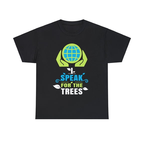 I Speak For Trees Planet Save Earth Day Graphic Shirts for Men Plus Size Big and Tall