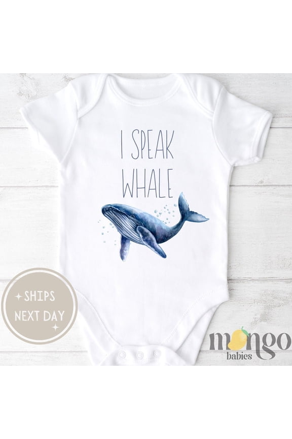I Speak Whale Baby Onesies Cute Whale Baby Bodysuit Cute Baby Onesie Ocean Baby Shower Gift For Baby Whale Baby Clothes 550 Cute Baby Onesie, BABY BODYSUIT LAT 4424