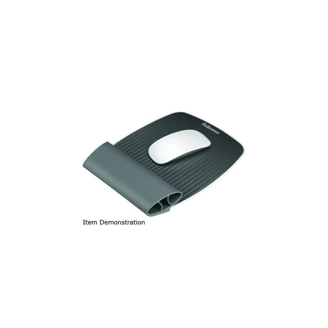 I-Spire Wrist Rocker Mouse Pad with Wrist Rest 7.81" x 10", Gray