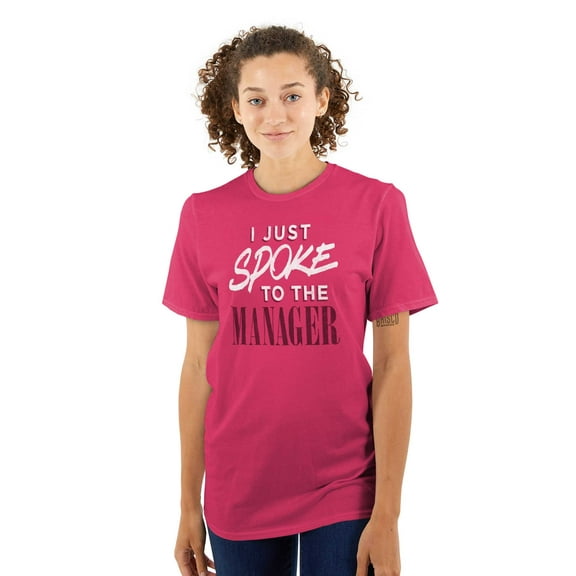 I Spoke to the Manager Karen Quote Women's Plus Size Graphic Tee Brisco Brands 2X