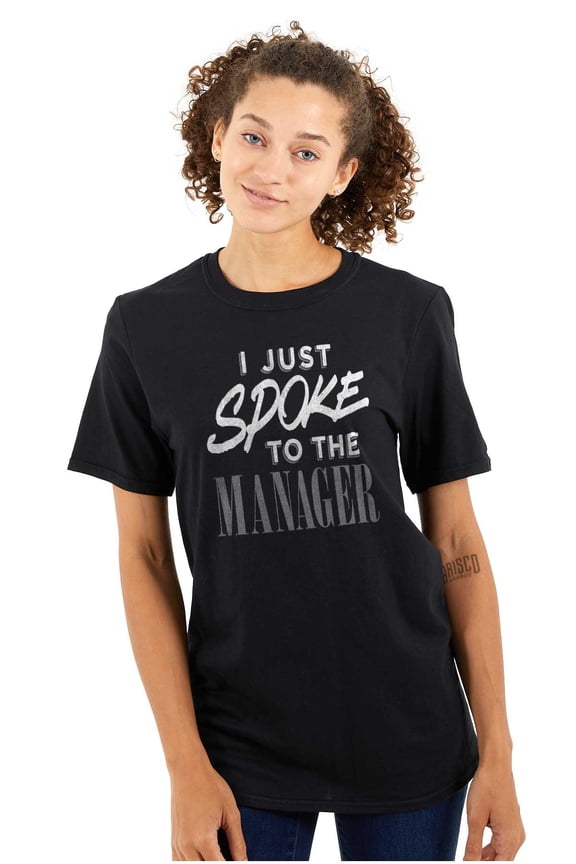 I Spoke to the Manager Karen Quote Women's Plus Size Graphic Tee Brisco Brands 2X