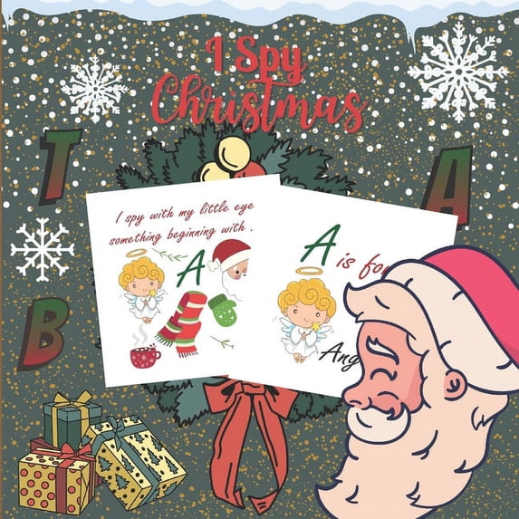 I Spy Christmas: A to Z Fun Alphabet Guessing Game for Kids & Preschoolers & Toddlers & Kindergarten - Christmas Characters ( Santa, ru