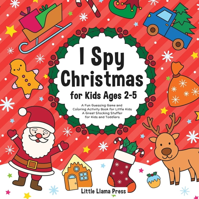 I spy Christmas Book for Toddler: A fun coloring Activity Books