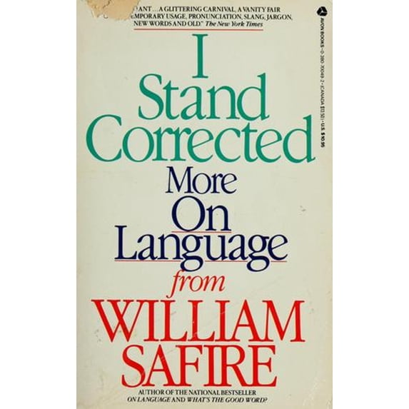 Pre-Owned I Stand Corrected: More on Language (Paperback) 0380700492 9780380700493