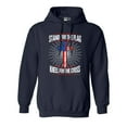 thumbnail image 1 of I Stand For Flag Kneel For Cross American Flag USA DT Sweatshirt Hoodie, 1 of 2
