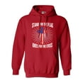 thumbnail image 1 of I Stand For Flag Kneel For Cross American Flag USA DT Sweatshirt Hoodie, 1 of 2