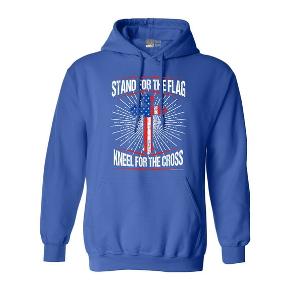 I Stand For Flag Kneel For Cross American Flag USA DT Sweatshirt Hoodie