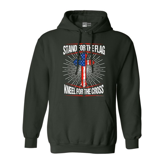 I Stand For Flag Kneel For Cross American Flag USA DT Sweatshirt Hoodie