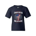 thumbnail image 1 of I Stand For Flag Kneel For Cross American Flag USA DT Youth Kids T-Shirt Tee, 1 of 2
