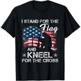 thumbnail image 1 of I Stand For The Flag And Kneel For The Cross T-Shirt, 1 of 3