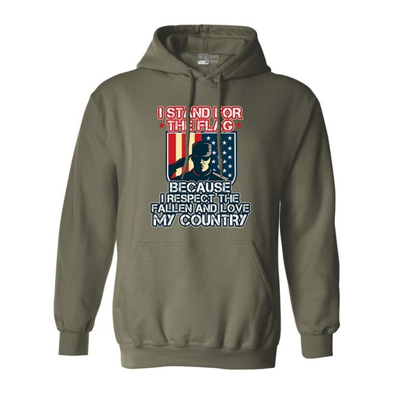 I Stand For The Flag I Respect Fallen Love My Country DT Sweatshirt Hoodie