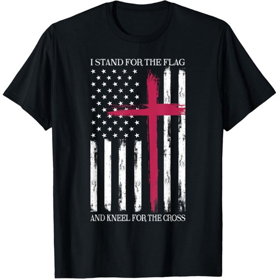 I Stand For The Flag Memorial Day Never Forget Veteran T-ShirtMen and women, Black T-shirt, size: Extra large