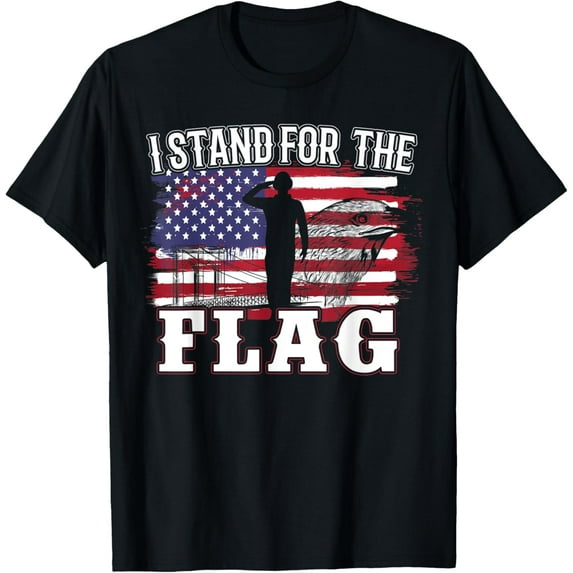 I Stand For The Flag T-shirt For Patriotic Americans mens t shirt,black,women,funny,misfits,men,journey