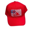 thumbnail image 1 of I Stand For the Flag, I Kneel For The Cross Hat Cap (Red), 1 of 2