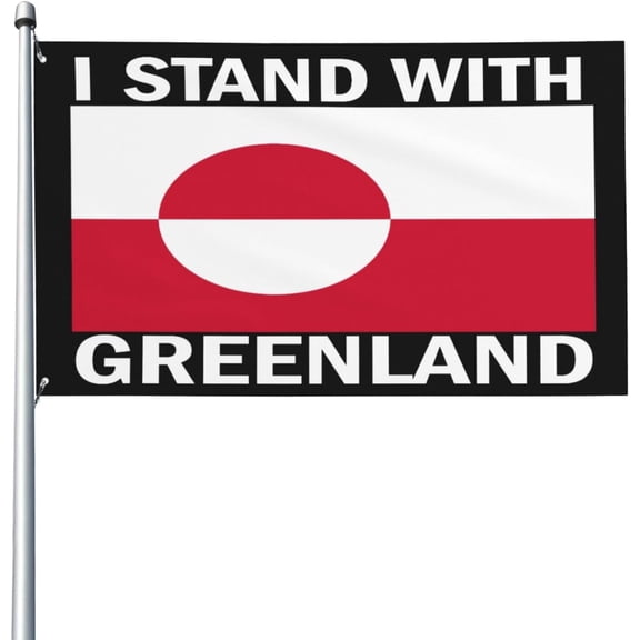I Stand With Greenland 3x5 Ft Flag Yard Garden Banner