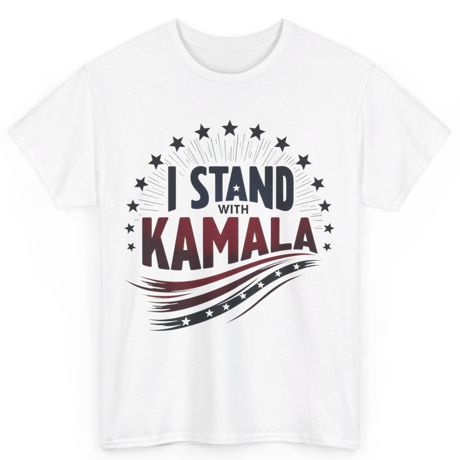 I Stand With Kamala Election Day 2024 Democrat Unisex Cotton TShirt