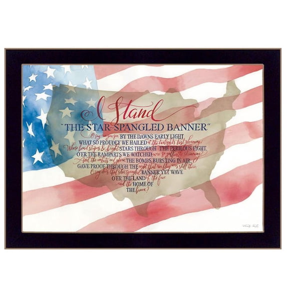 TrendyDecor4U I Stand By Cindy Jacobs Ready To Hang Framed Print CIN844-712