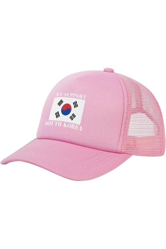 I Stand with South Korea Hat We Support South Korea Trucker Hat Pray for South Korea Strong Cap for Men Women Black