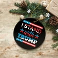 thumbnail image 1 of I Stand with Trump Christmas Ornament, MAGA Gift and Tree Decoration, 1 of 9