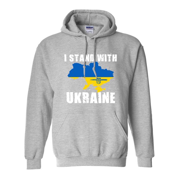 I Stand with Ukraine Ukrainian Flag Pride DT Sweatshirt Hoodie