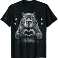 thumbnail image 1 of I Steal Hearts Capybara Valentines Capybara T-Shirt, Unisex T-Shirt, 1 of 2