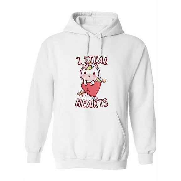 I Steal Hearts Hoodie Women -Image by Shutterstock, Female Medium