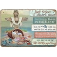 thumbnail image 1 of I Still Believe In Amazing Grace Wall Art Christian Motivational Wall Art Inspirational Wall Art Livingroom Wall Decor Home Poster tin sign Novelty Metal Tin Signs Farmhouse Sign Home Decor 8"x12", 1 of 5