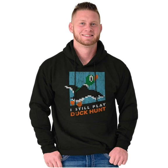 I Still Play Duck Hunt Cooking Fisher Unisex Plus Fleece Graphic Hoodie Brisco Brands 2X