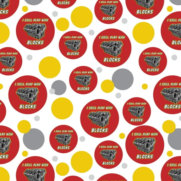 I Still Play With Blocks Automotive Mechanic Car Engine Premium Gift Wrap Wrapping Paper Roll