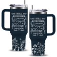 thumbnail image 1 of I Still Remember The Days I Prayed Tumbler 40oz With Handle Inspirational Religious Gifts Coffee Cup Motivational Gift Christian Faith Prayer Gifts for Women, 1 of 6