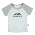 thumbnail image 1 of I Still Want Some of You to Stay Away From Me Funny T shirt For Baby, Newborn Babies T-shirts, Infant Tops, 0-24M Kids Graphic Tees Clothing (Short Gray Raglan T-shirt, 0-6 Months), 1 of 4