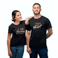 thumbnail image 1 of I Stole Her Heart So I am Stealing His Name Couple T-Shirt Color Black Size Men L - Women XL, 1 of 6