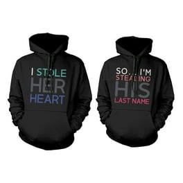 King and Queen Crown Couple Hoodies Cute Matching Outfit for Couples Walmart