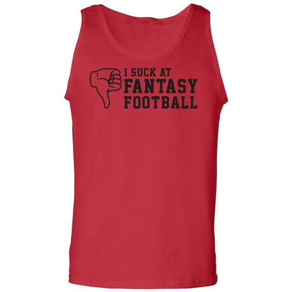 I Suck At Fantasy Football Adult Tank Top
