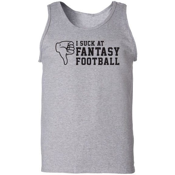 I Suck At Fantasy Football Adult Tank Top