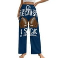 thumbnail image 1 of I Suck At Fantasy Football Gift Pajama Pants Comfortable Elastic Waist Pajamas Fashion Sleepwear Bottoms Plus Size Homewear, 1 of 6
