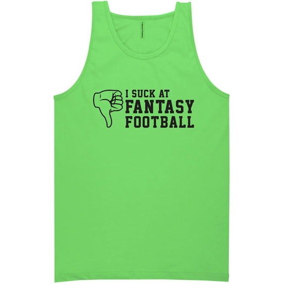 I Suck At Fantasy Football Neon Tank Top